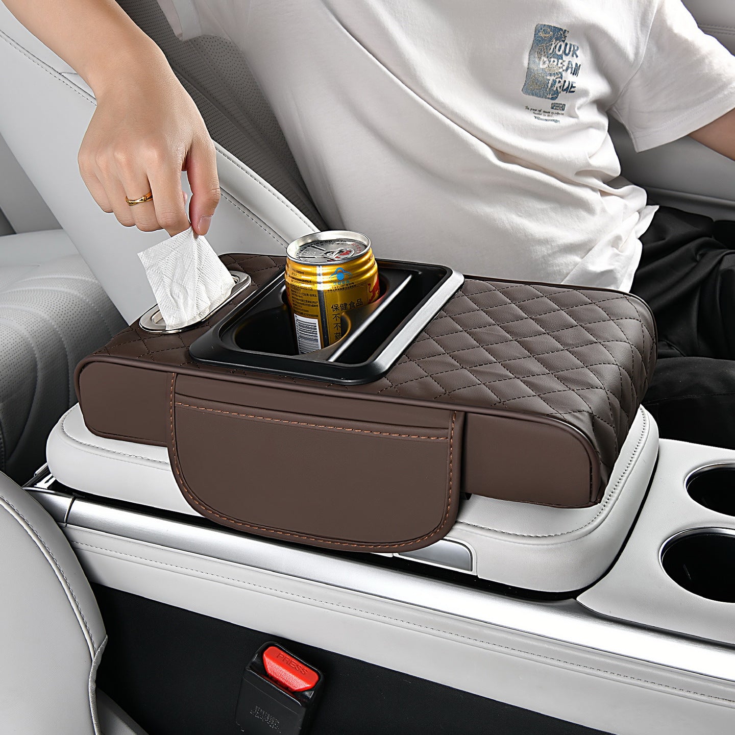 🔥LAST DAY 49% OFF🔥Multifunctional PU Leather Car Armrest Box Mat