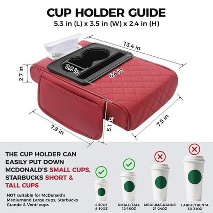 🔥LAST DAY 49% OFF🔥Multifunctional PU Leather Car Armrest Box Mat